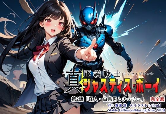 フルページ画像 | 真・正義戦士ジャスティス・ボーイ 完全版 第2話「怪人・白鳥男とチュチュ」 by 真城のソフトハウス